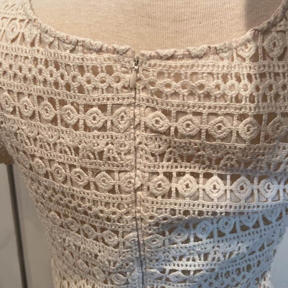 Anthropologie Staring At Stars Cream Eyelet Dress - Picture 3 of 5